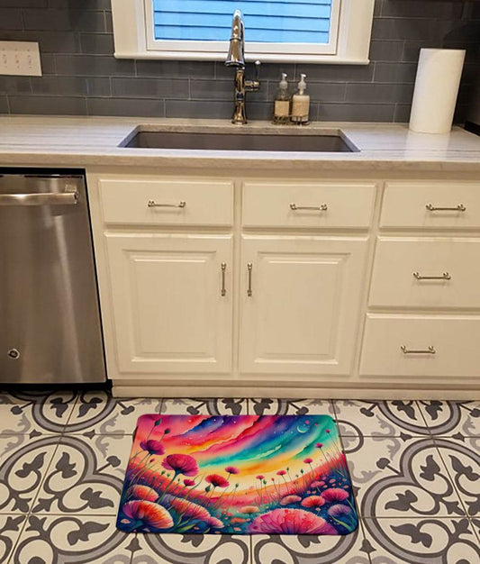 Dianthus in Color Memory Foam Kitchen Mat - Loft&Timber