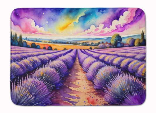 English Lavender in Color Memory Foam Kitchen Mat - Loft&Timber