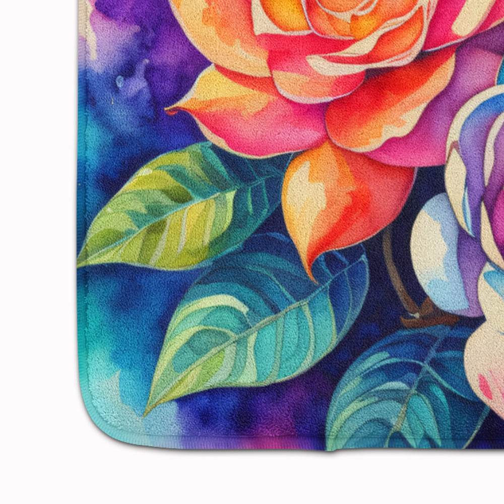 Gardenias in Color Memory Foam Kitchen Mat - Loft&Timber