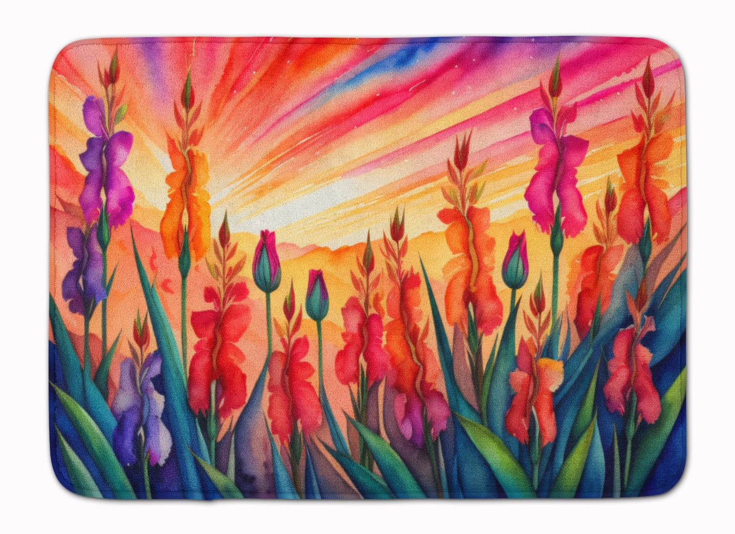 Gladiolus in Color Memory Foam Kitchen Mat - Loft&Timber