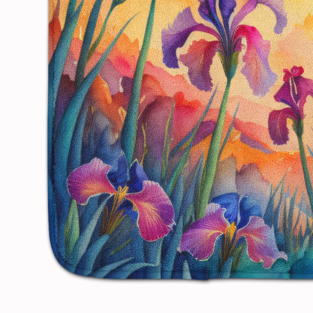 Iris in Color Memory Foam Kitchen Mat - Loft&Timber