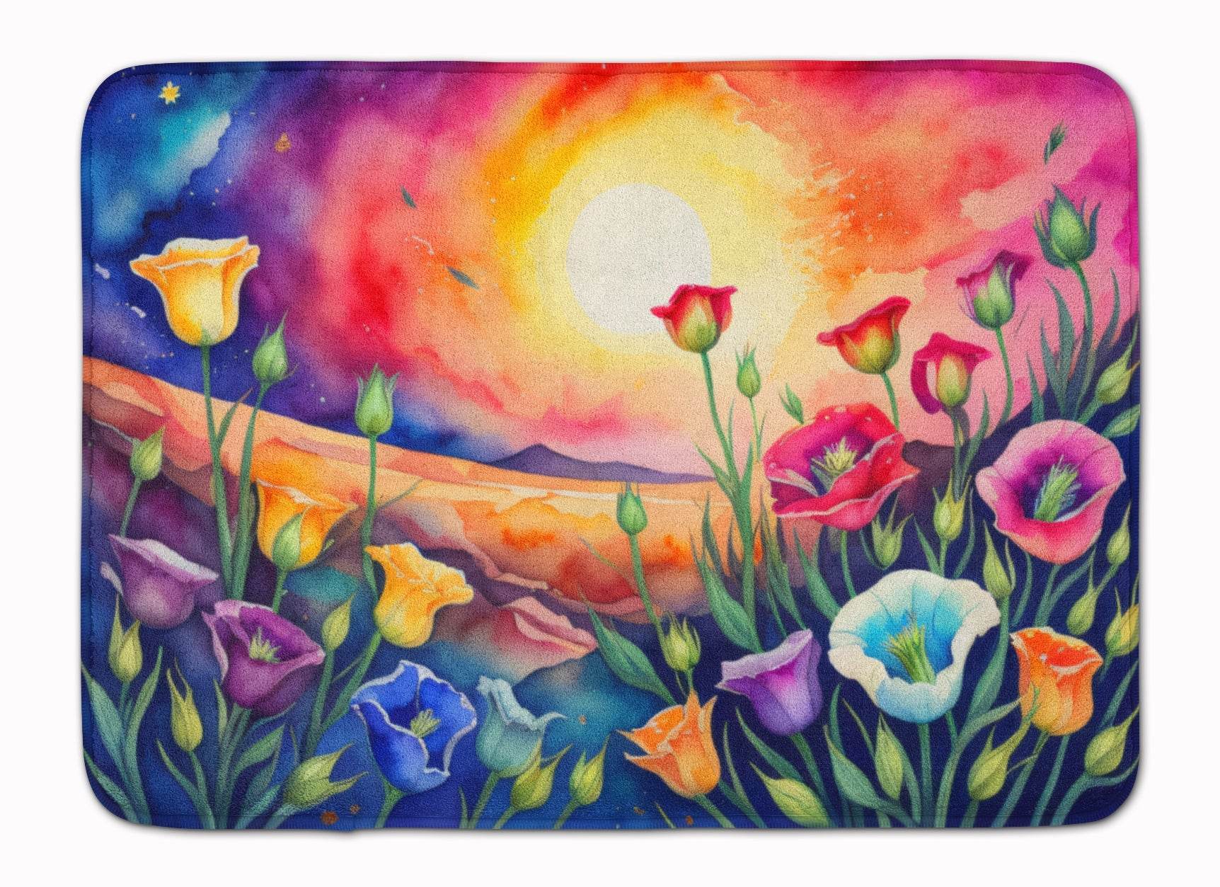 Lisianthus in Color Memory Foam Kitchen Mat - Loft&Timber