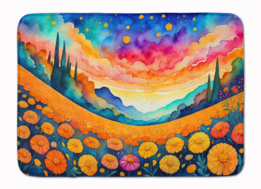 Marigolds in Color Memory Foam Kitchen Mat - Loft&Timber
