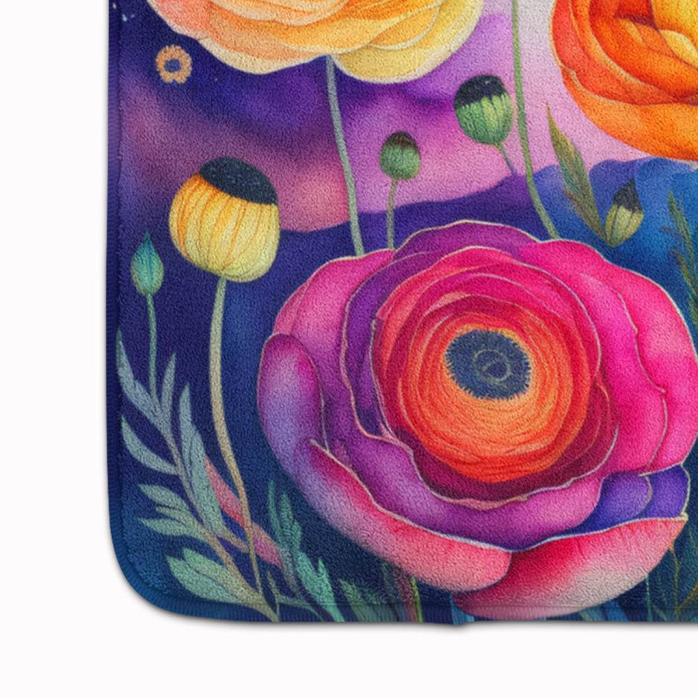 Ranunculus in Color Memory Foam Kitchen Mat - Loft&Timber
