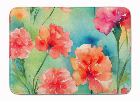 Carnations in Watercolor Memory Foam Kitchen Mat - Loft&Timber
