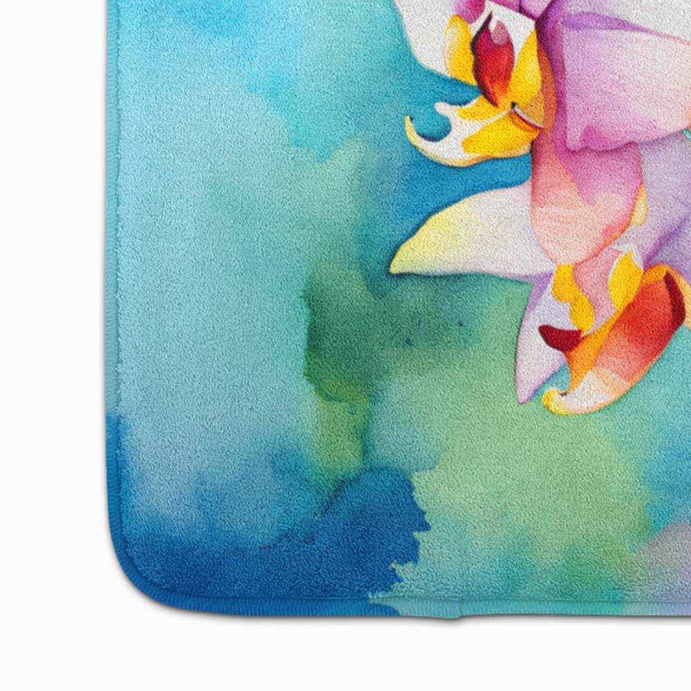 Orchids in Watercolor Memory Foam Kitchen Mat - Loft&Timber