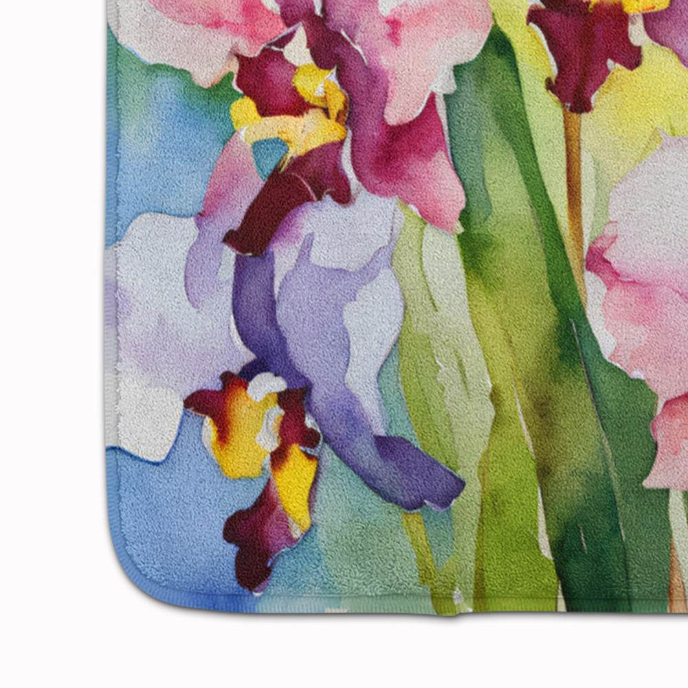 Orchids in Watercolor Memory Foam Kitchen Mat - Loft&Timber