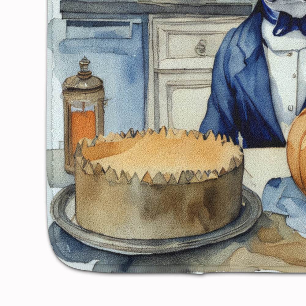 Pit Bull Terrier Fall Kitchen Pumpkins Memory Foam Kitchen Mat - Loft&Timber