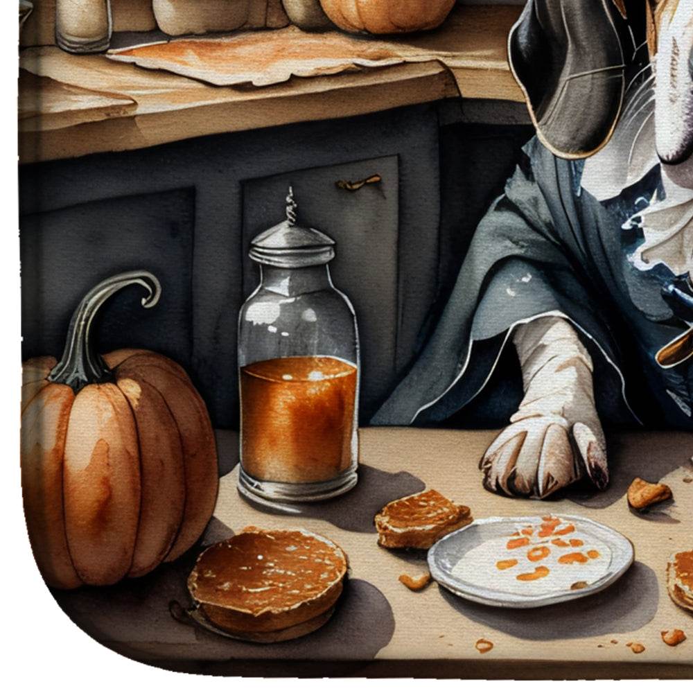 Basset Hound Fall Kitchen Pumpkins Dish Drying Mat - Loft&Timber