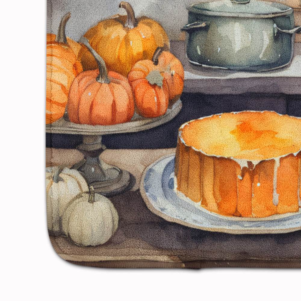 Border Terrier Fall Kitchen Pumpkins Memory Foam Kitchen Mat - Loft&Timber