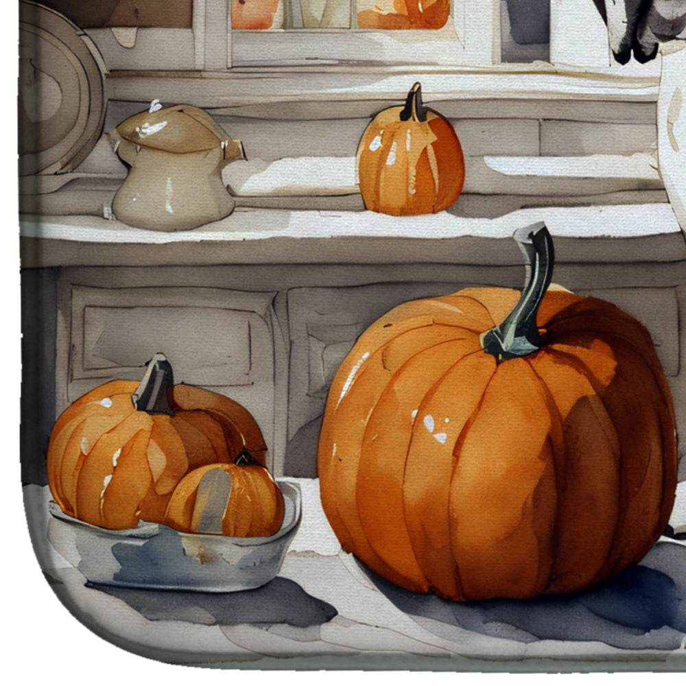 Boxer Fall Kitchen Pumpkins Dish Drying Mat - Loft&Timber