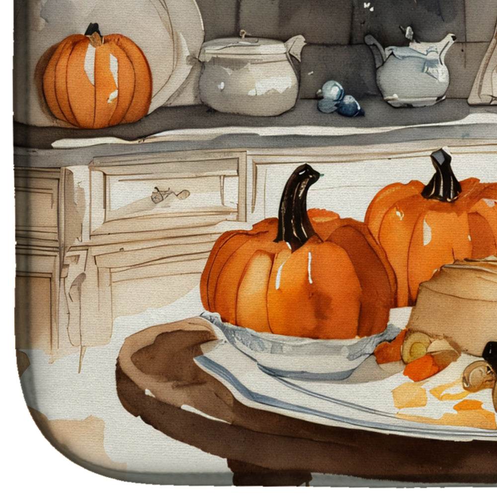 Boykin Spaniel Fall Kitchen Pumpkins Dish Drying Mat - Loft&Timber
