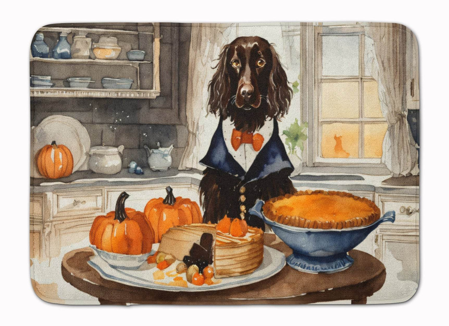 Boykin Spaniel Fall Kitchen Pumpkins Memory Foam Kitchen Mat - Loft&Timber