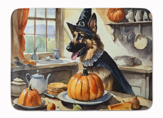 German Shepherd Fall Kitchen Pumpkins Memory Foam Kitchen Mat - Loft&Timber