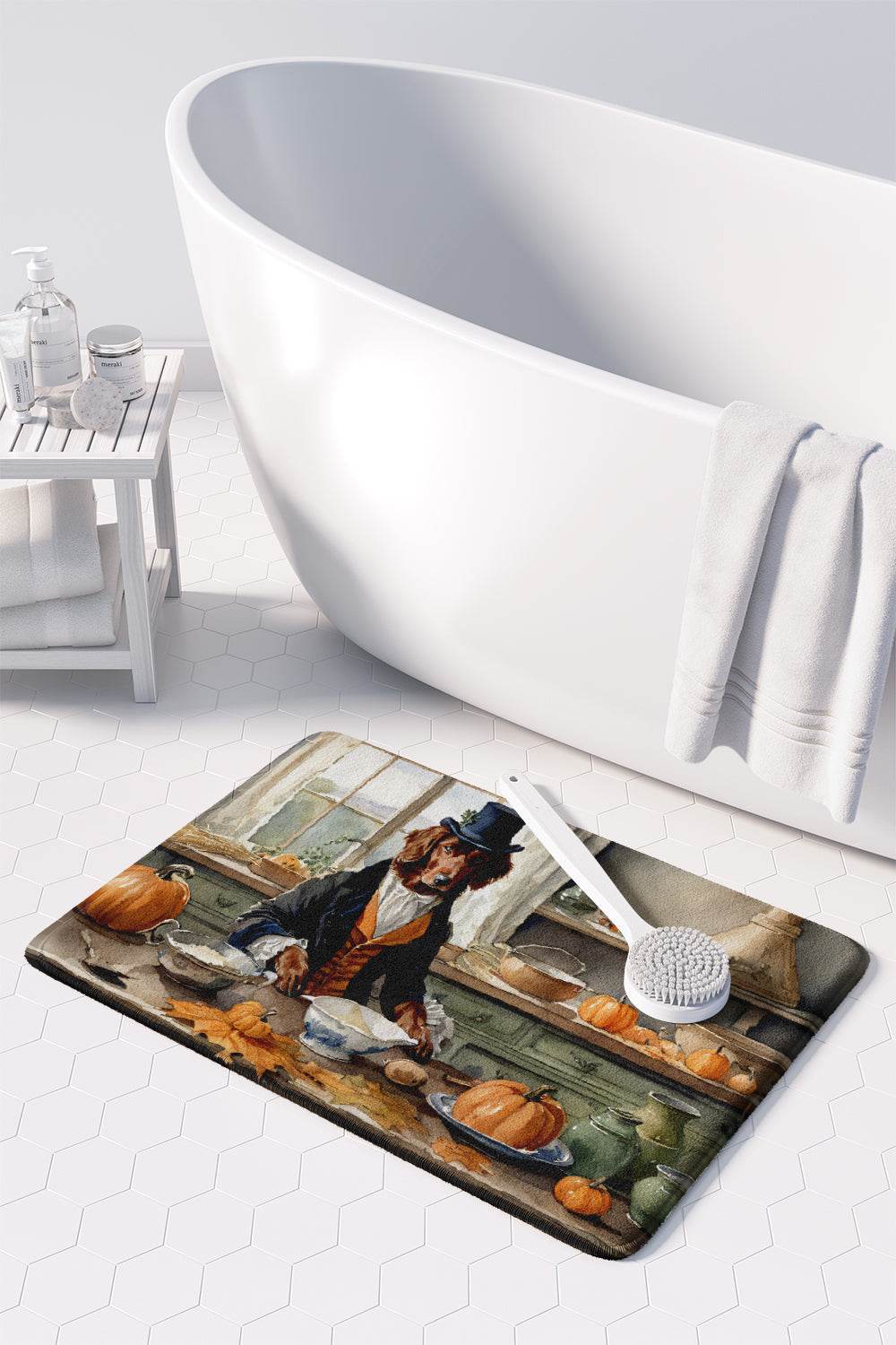 Irish Setter Fall Kitchen Pumpkins Memory Foam Kitchen Mat - Loft&Timber