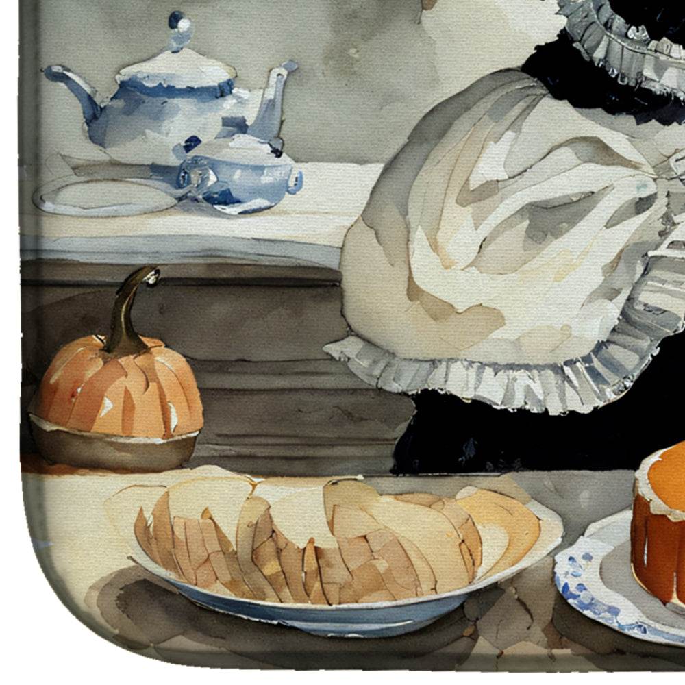 Poodle Fall Kitchen Pumpkins Dish Drying Mat - Loft&Timber
