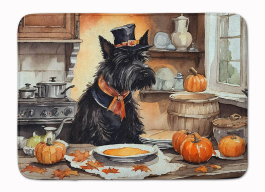 Scottish Terrier Fall Kitchen Pumpkins Memory Foam Kitchen Mat - Loft&Timber