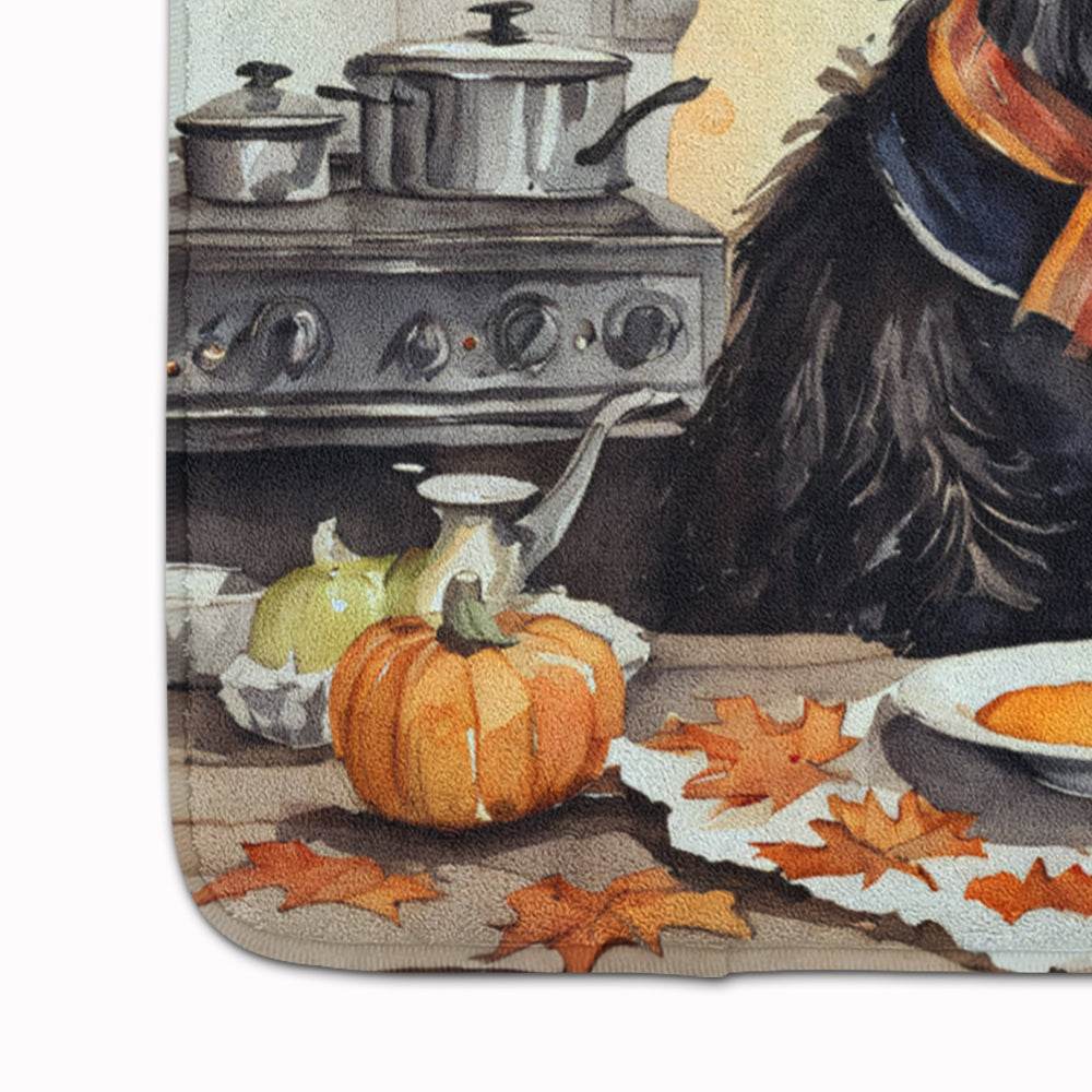 Scottish Terrier Fall Kitchen Pumpkins Memory Foam Kitchen Mat - Loft&Timber