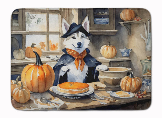 Siberian Husky Fall Kitchen Pumpkins Memory Foam Kitchen Mat - Loft&Timber
