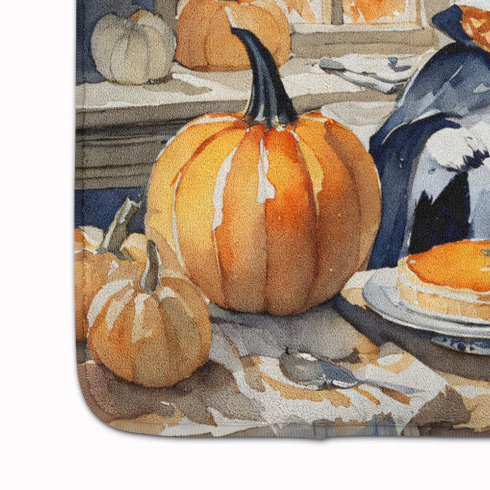 Siberian Husky Fall Kitchen Pumpkins Memory Foam Kitchen Mat - Loft&Timber