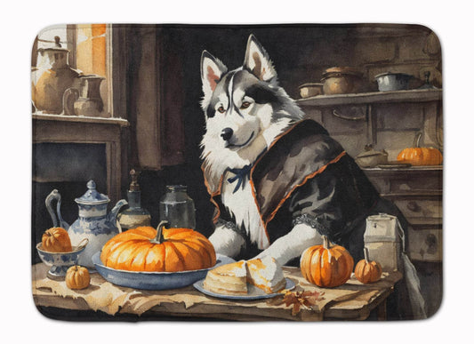 Siberian Husky Fall Kitchen Pumpkins Memory Foam Kitchen Mat - Loft&Timber