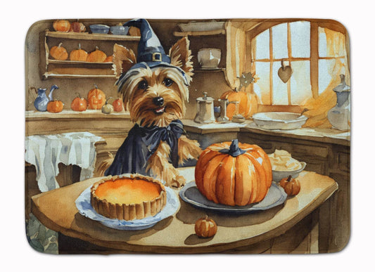 Silky Terrier Fall Kitchen Pumpkins Memory Foam Kitchen Mat - Loft&Timber