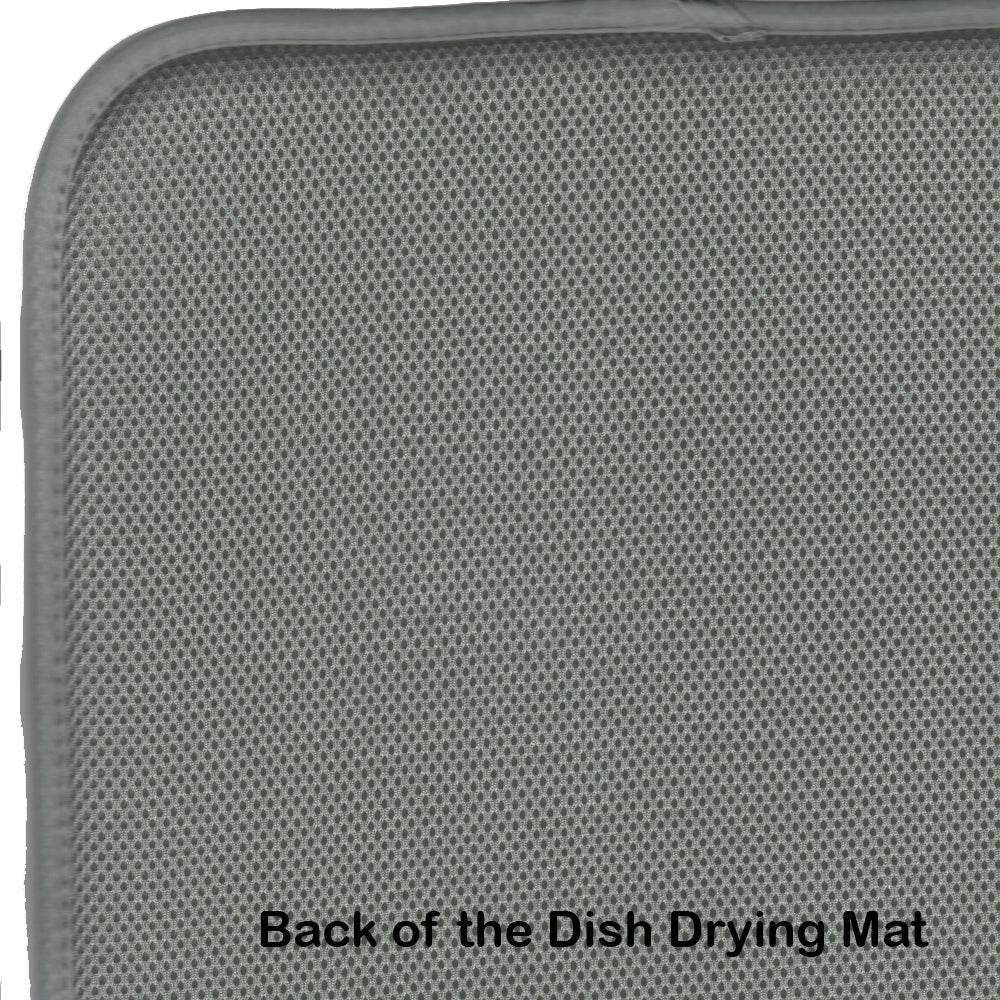 Yorkie Fall Kitchen Pumpkins Dish Drying Mat - Loft&Timber
