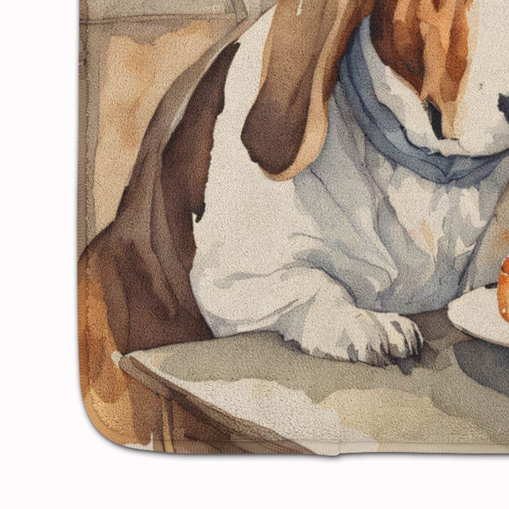 Basset Hound Fall Kitchen Pumpkins Memory Foam Kitchen Mat - Loft&Timber