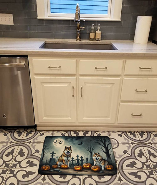 Akita Spooky Halloween Memory Foam Kitchen Mat - Loft&Timber