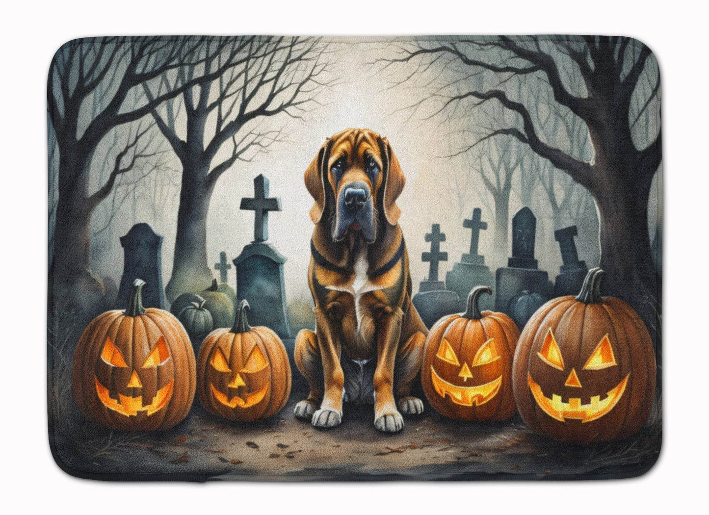 Bloodhound Spooky Halloween Memory Foam Kitchen Mat - Loft&Timber