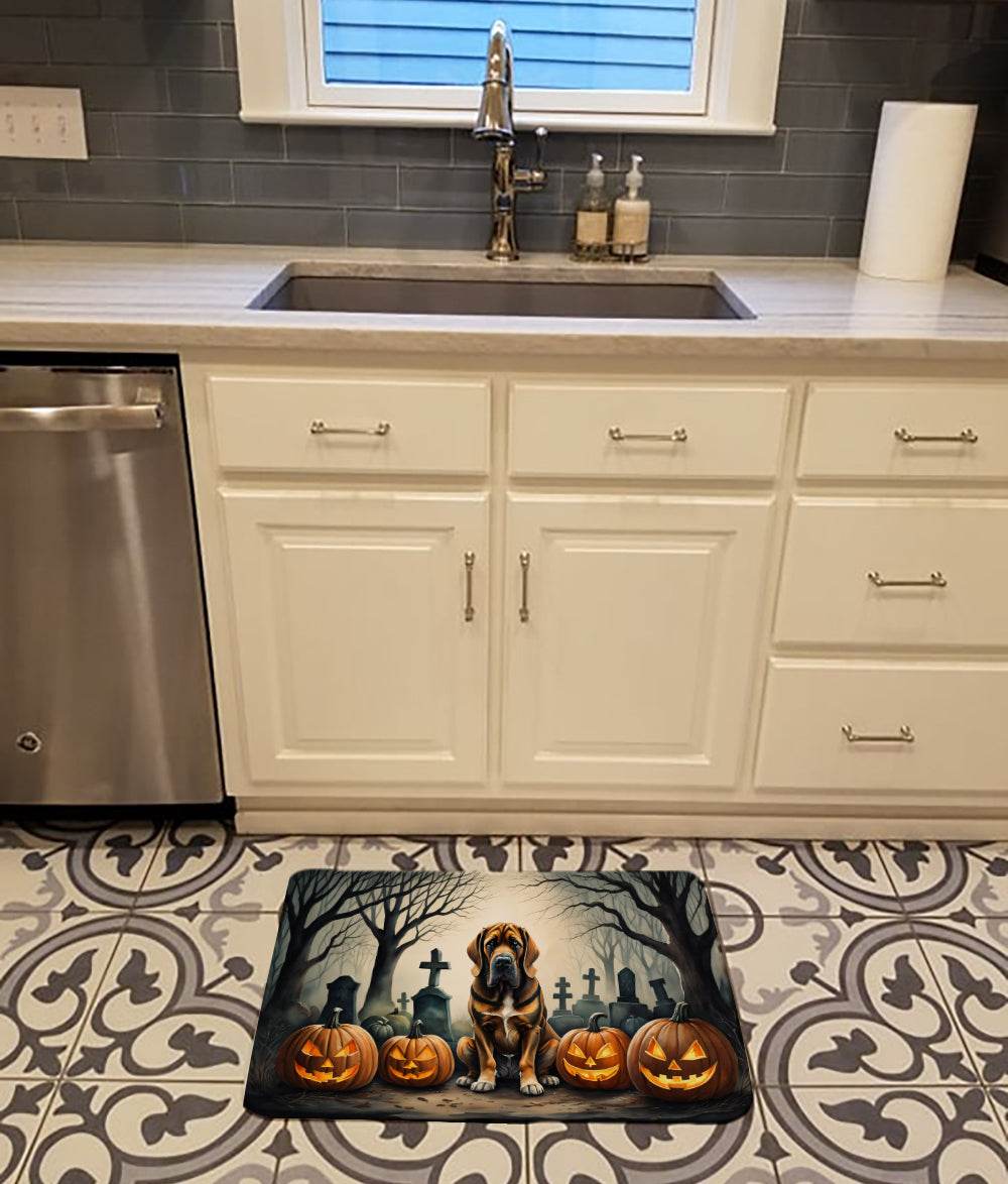 Bloodhound Spooky Halloween Memory Foam Kitchen Mat - Loft&Timber