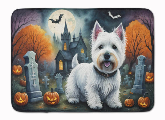 Westie Spooky Halloween Memory Foam Kitchen Mat - Loft&Timber