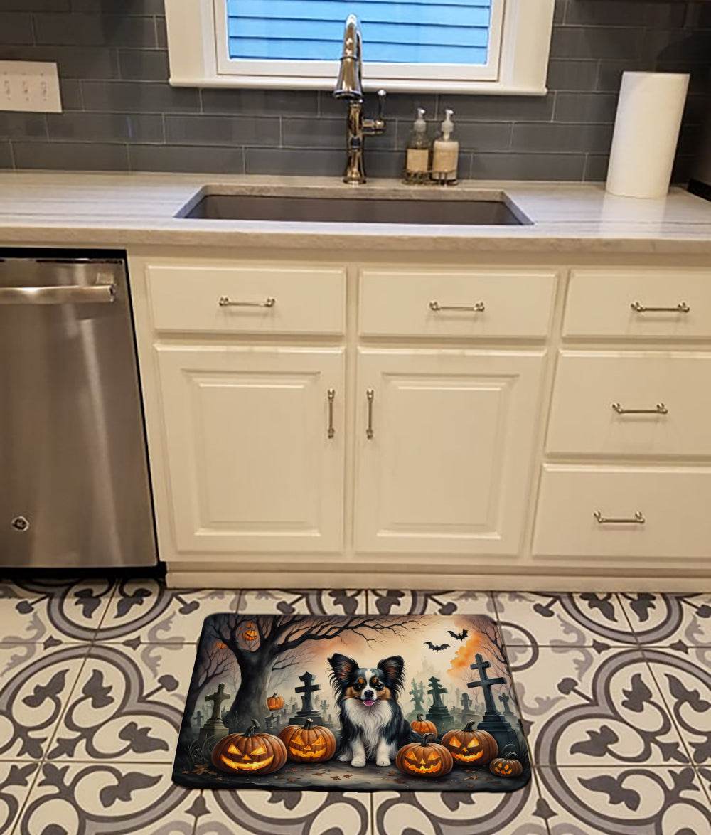 Papillon Spooky Halloween Memory Foam Kitchen Mat - Loft&Timber