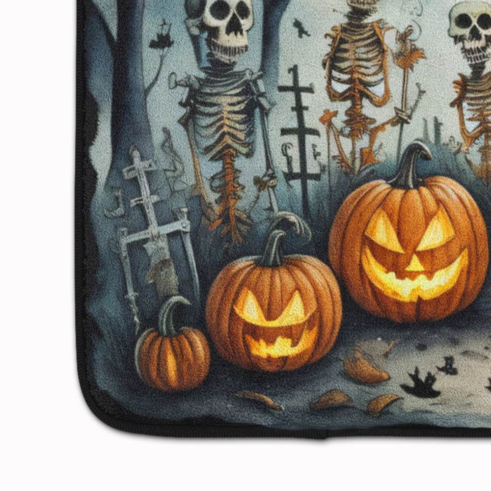 Skeleton Spooky Halloween Memory Foam Kitchen Mat - Loft&Timber