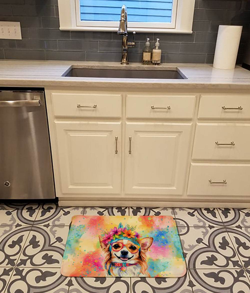 Chihuahua Hippie Dawg Memory Foam Kitchen Mat - Loft&Timber