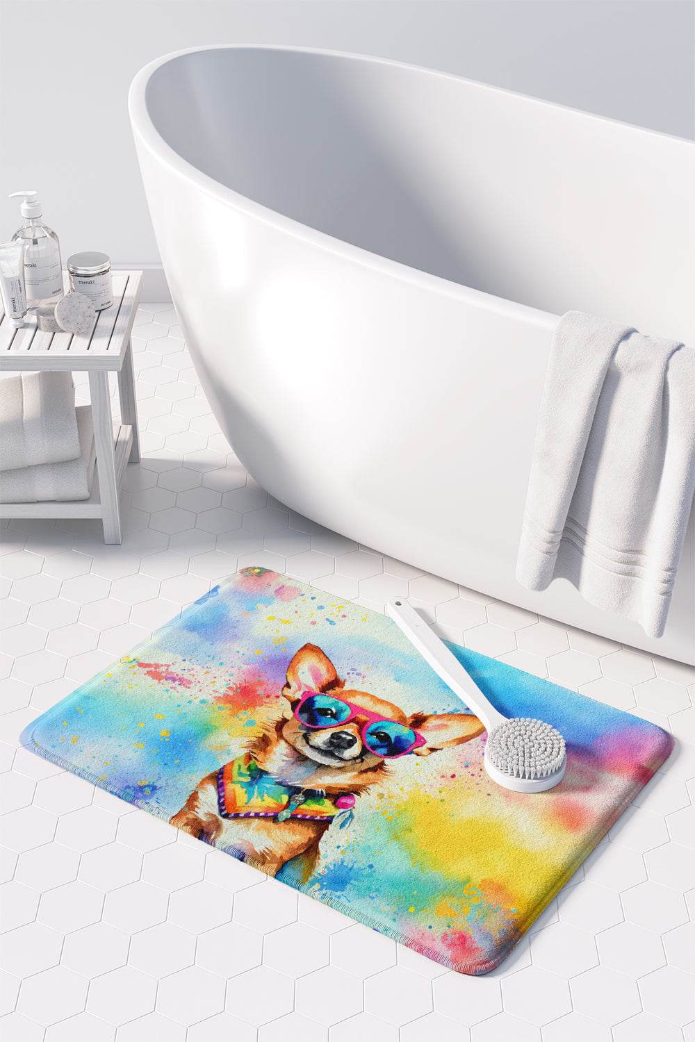 Chihuahua Hippie Dawg Memory Foam Kitchen Mat - Loft&Timber