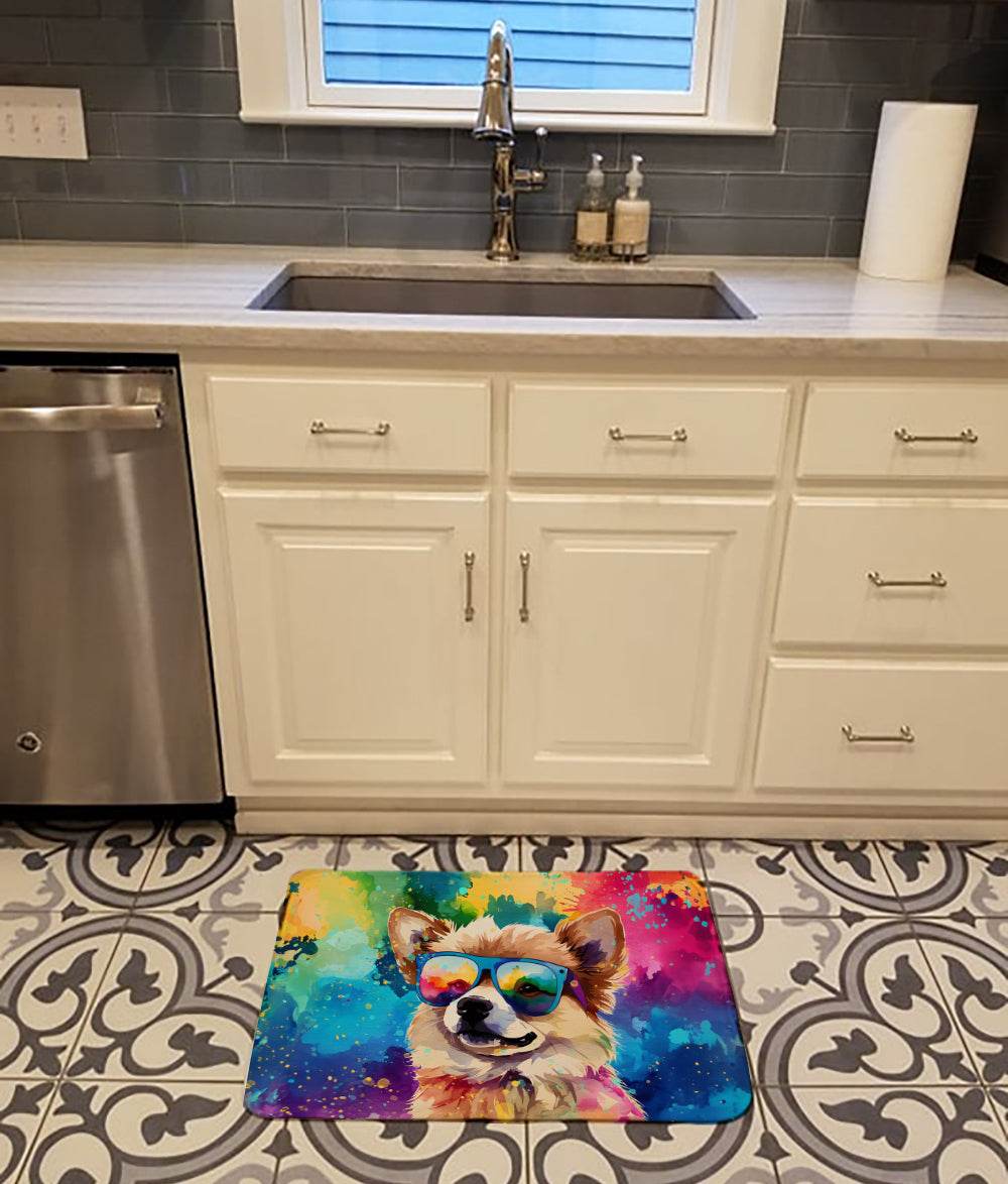 Pomeranian Hippie Dawg Memory Foam Kitchen Mat - Loft&Timber
