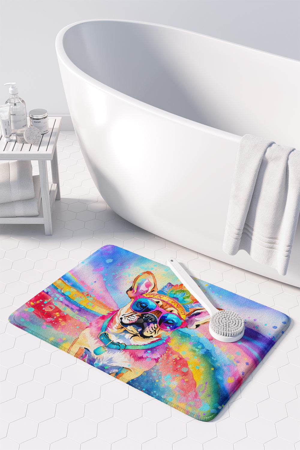 Pug Hippie Dawg Memory Foam Kitchen Mat - Loft&Timber
