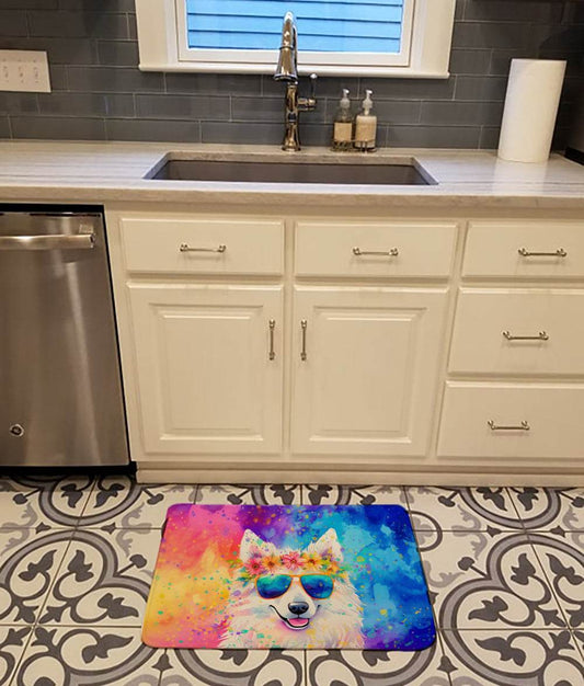 Samoyed Hippie Dawg Memory Foam Kitchen Mat - Loft&Timber
