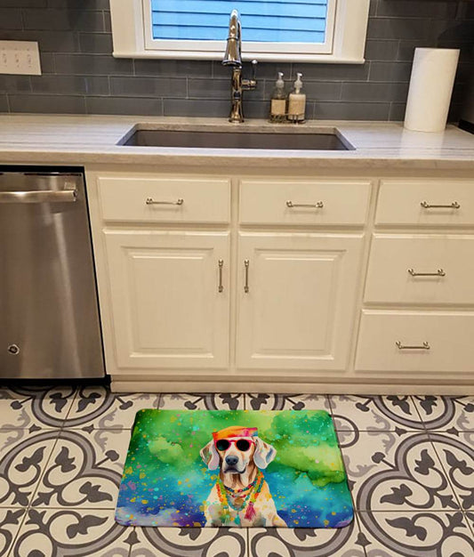 Weimaraner Hippie Dawg Memory Foam Kitchen Mat - Loft&Timber