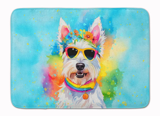 Westie Hippie Dawg Memory Foam Kitchen Mat - Loft&Timber