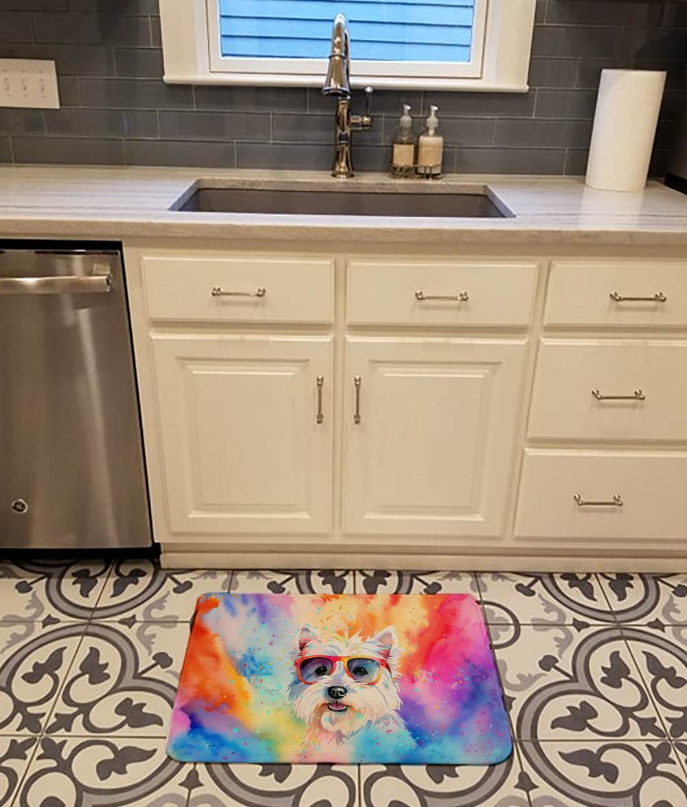 Westie Hippie Dawg Memory Foam Kitchen Mat - Loft&Timber