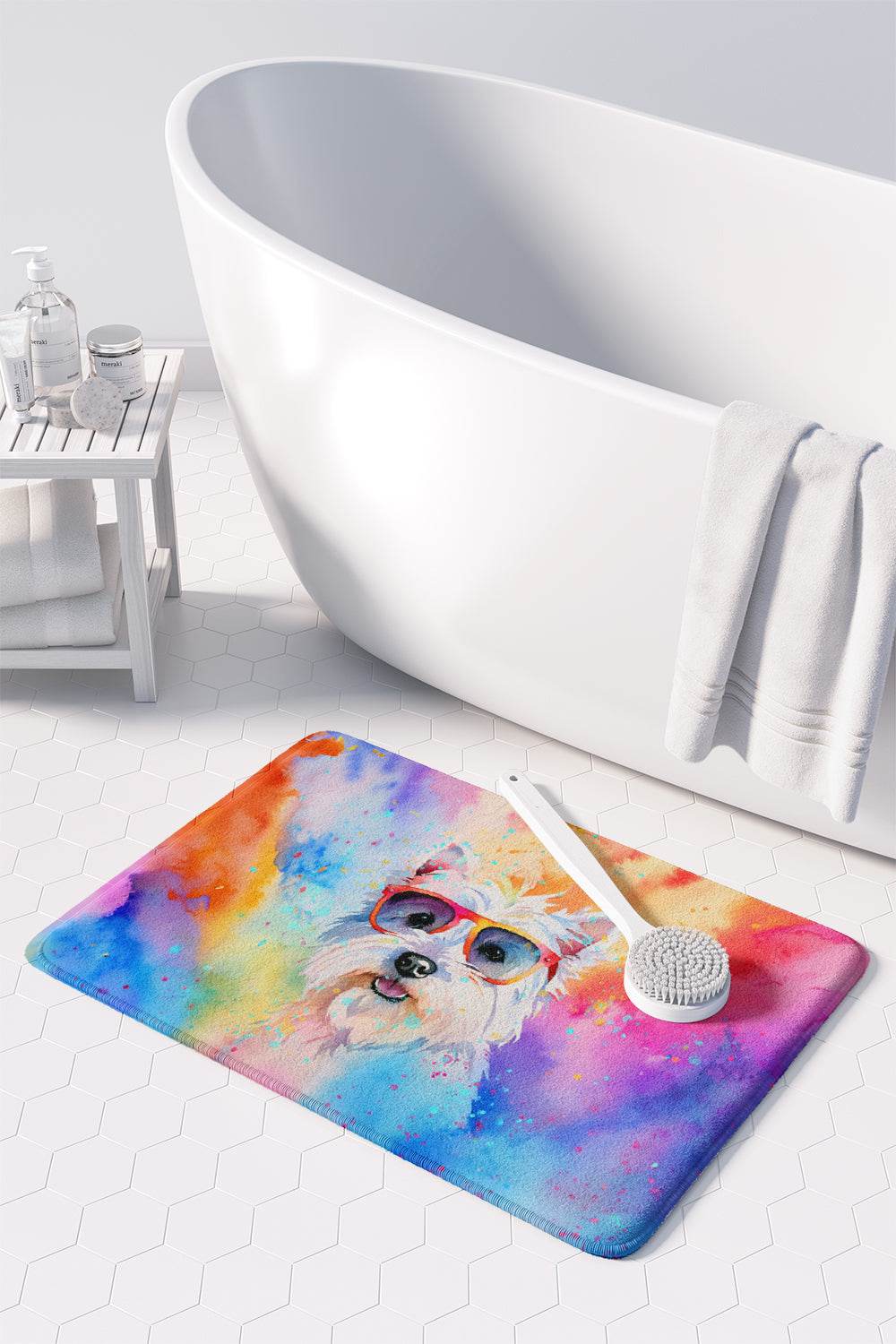 Westie Hippie Dawg Memory Foam Kitchen Mat - Loft&Timber