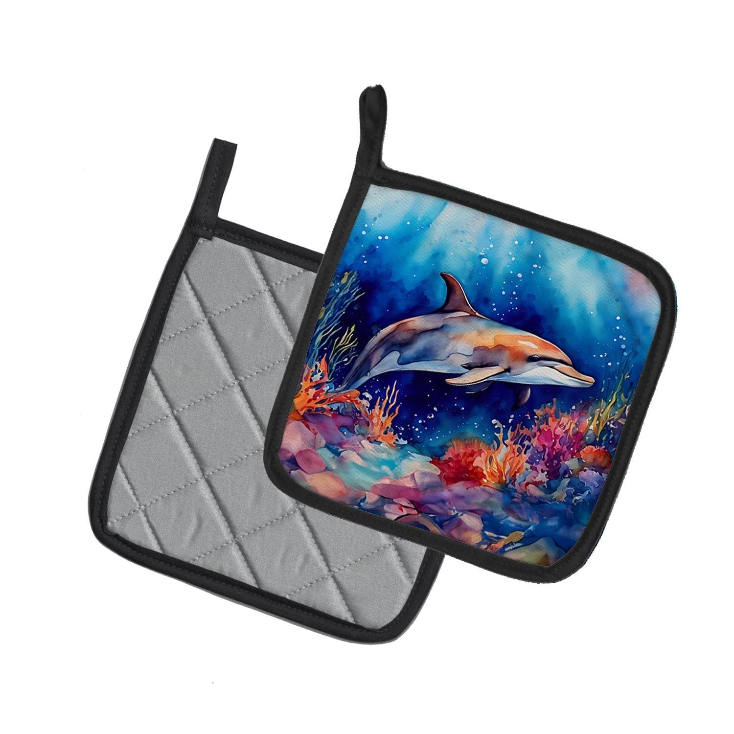 Dolphin Pair of Pot Holders - Loft&Timber