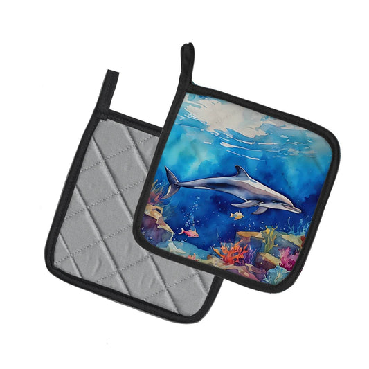 Dolphin Pair of Pot Holders - Loft&Timber