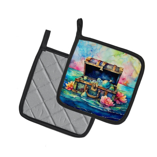 Treasure Chest Pair of Pot Holders - Loft&Timber