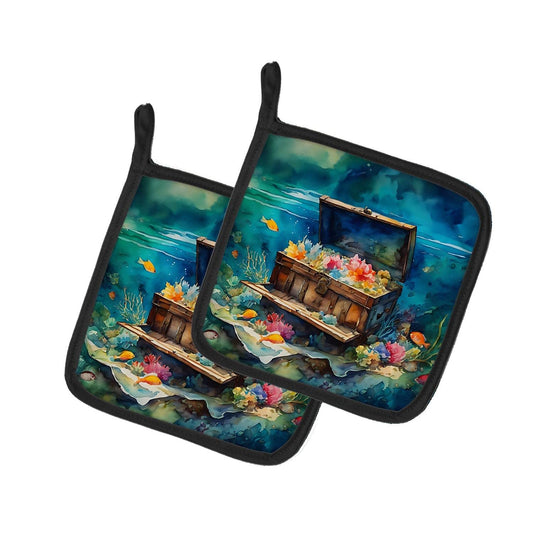 Treasure Chest Pair of Pot Holders - Loft&Timber