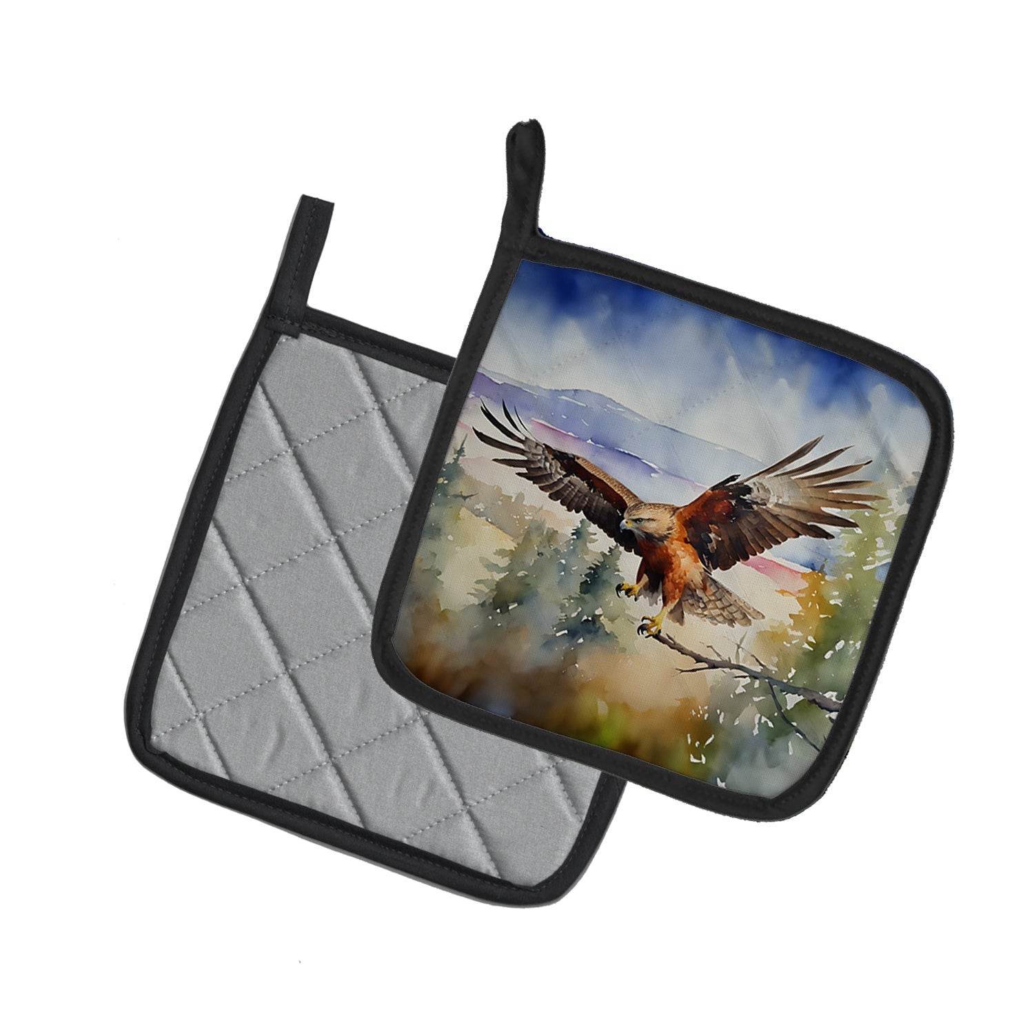 Hawk Pair of Pot Holders - Loft&Timber