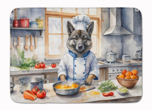 Norwegian Elkhound The Chef Memory Foam Kitchen Mat - Loft&Timber