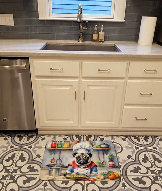 Pug The Chef Memory Foam Kitchen Mat - Loft&Timber
